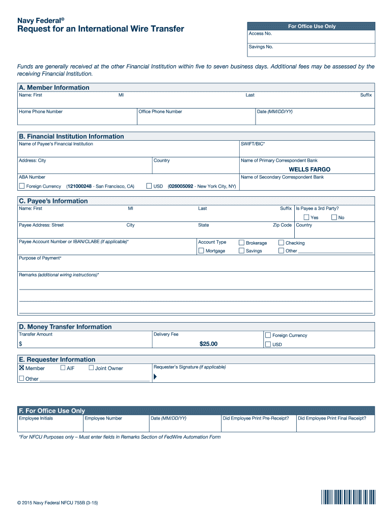 Navy Federal Nfcu 755b 5 18 Fill Online Printable Fillable Blank