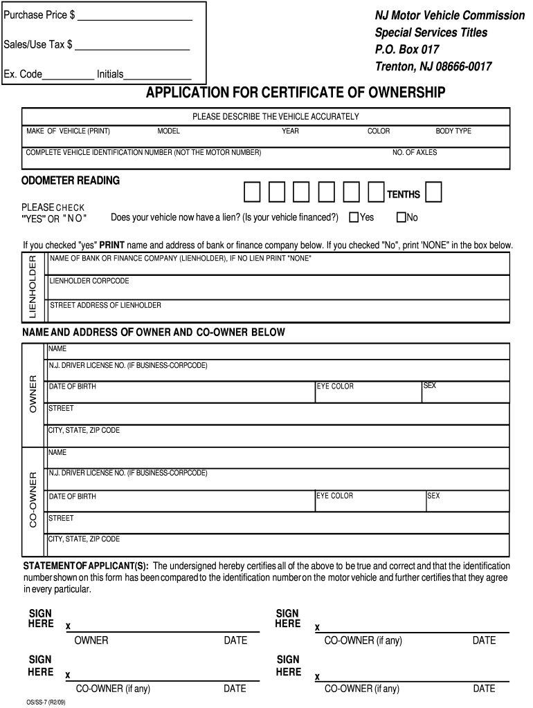 Nj Mvc Forms Fill Online Printable Fillable Blank PdfFiller