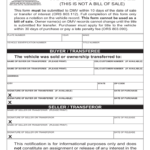 Notice Of Sale Or Transfer Of A Vehicle Oregon Free Download