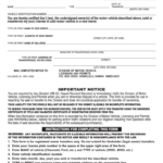 Notice Of Transfer Of Ownership Of A Motor Vehicle Fill Online