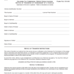 Notice Of Transfer Of Ownership Of A Vehicle Oklahoma Free Download