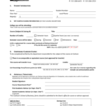 Off Campus Permission Form