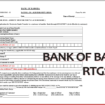 PDF Bank Of Baroda RTGS NEFT Form PDF Download Bank Form PDF