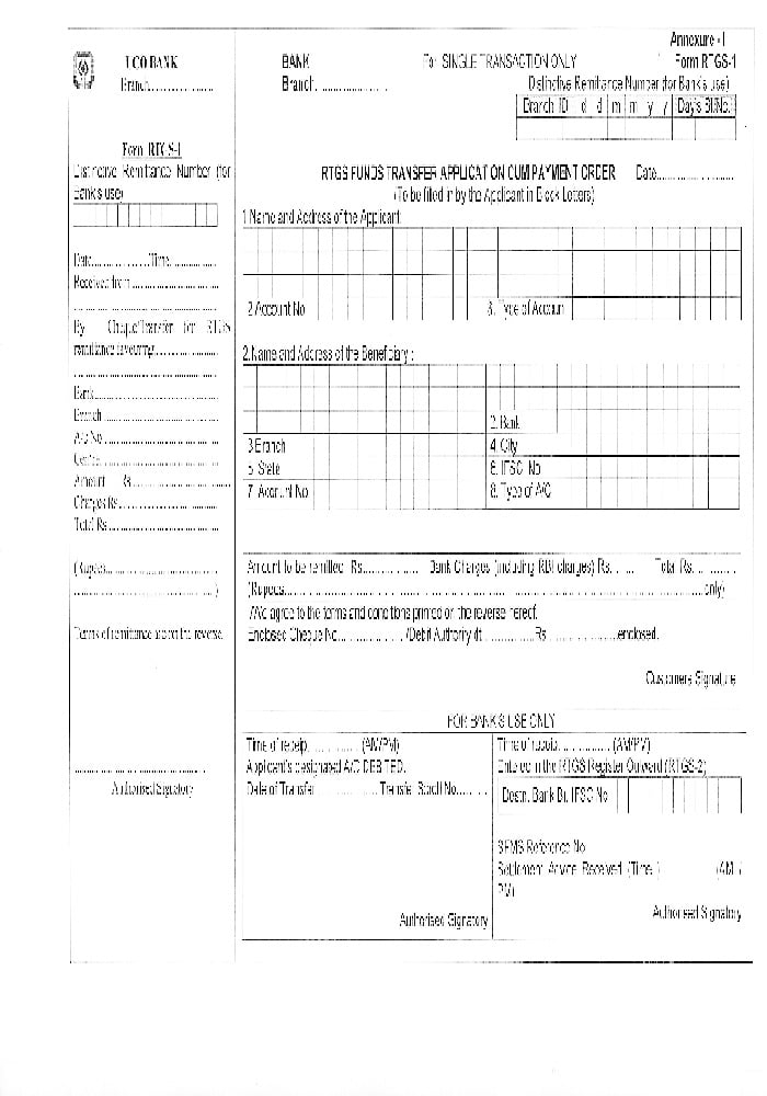  PDF UCO Bank RTGS Form PDF Download In English InstaPDF