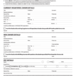 Pet Change Of Ownership Form Printable Pdf Download