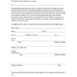 Pet Transfer Of Ownership Document Fill Out And Sign Printable PDF