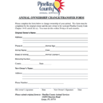Pet Transfer Of Ownership Document Pdf 2020 2021 Fill And Sign