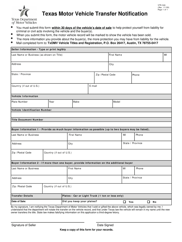 Printable Texas Title Transfer Form Fill Online Printable Fillable