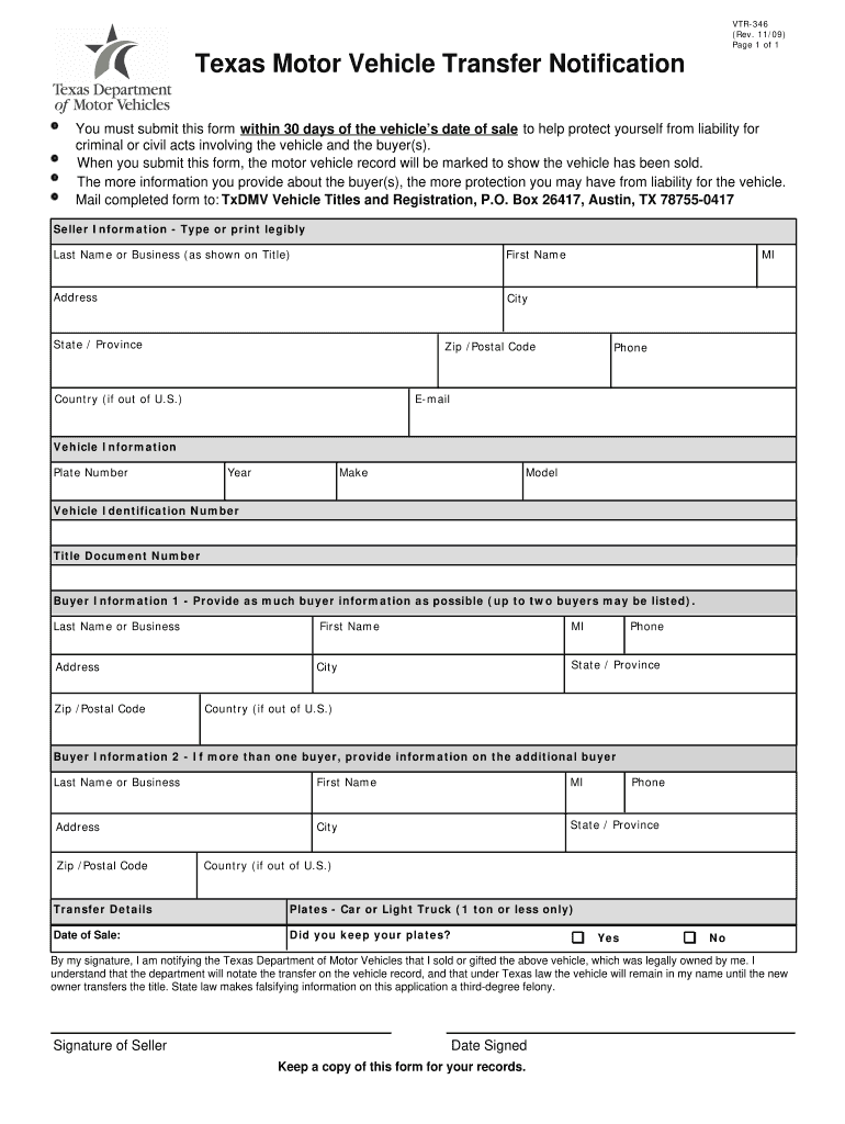 Printable Texas Title Transfer Form Fill Online Printable Fillable 