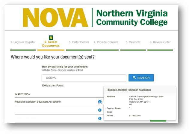 Request Transcripts Northern Virginia Community College