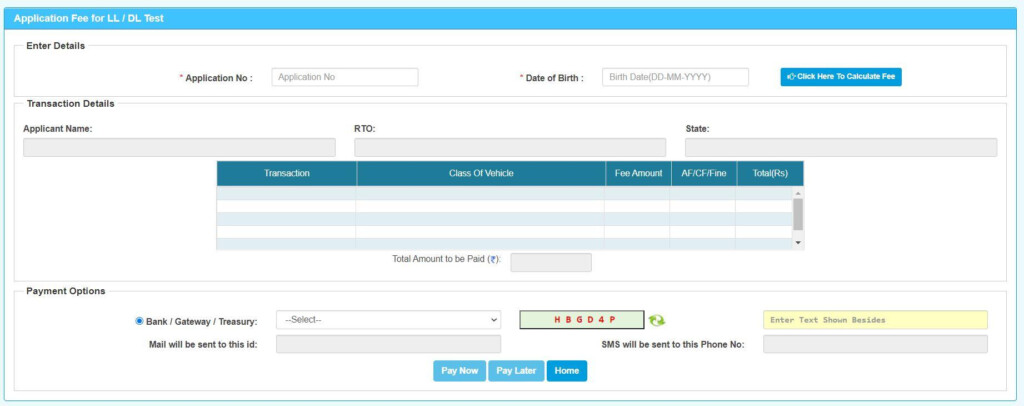 RTO Delhi Transport Portal Apply Online For LL DL RC Registration 