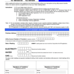 SG SPgroup Change Of Ownership Tenancy Utilities Account Transfer Form