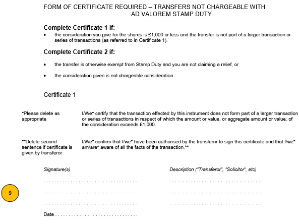 Stock Transfer Form J30 Template And Guide Inform Direct