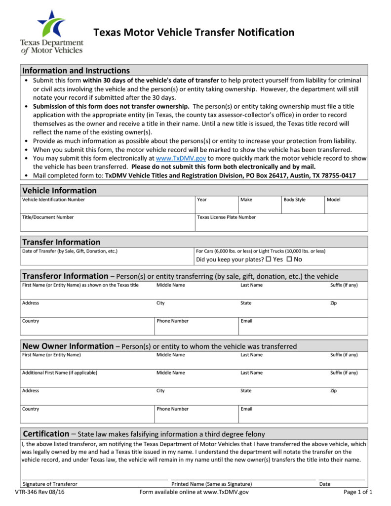 Texas Bill Of Sale Form Templates Fill Out And Download