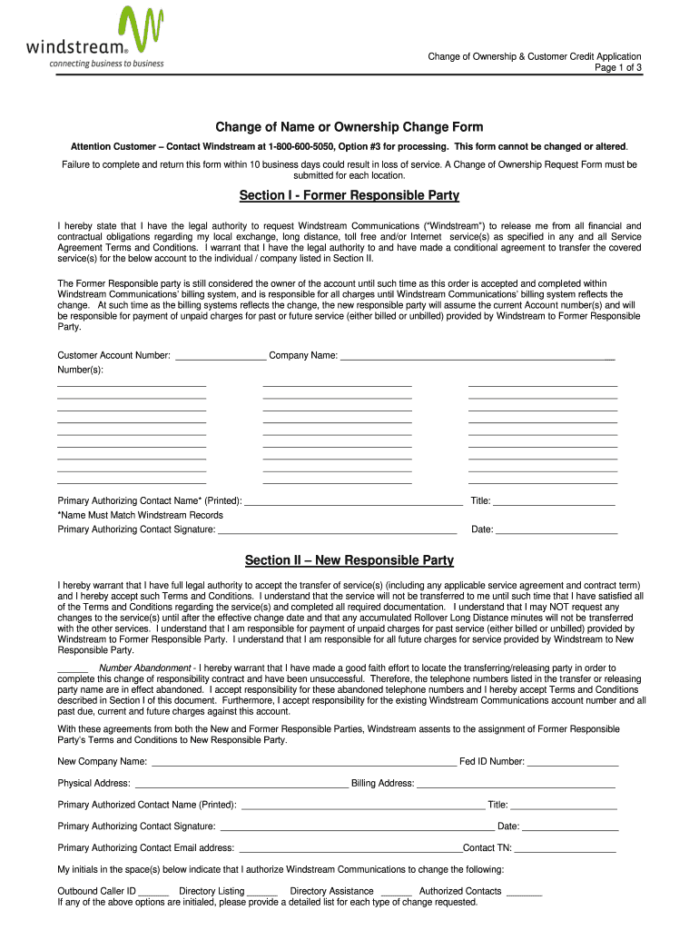 Transfer Of Ownership Form Fill Out And Sign Printable PDF Template 