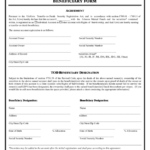 Transfer On Death Tod Beneficiary Form Printable Pdf Download