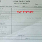 UBI United Bank Of India NEFT RTGS Form PDF Download PDF Form Download