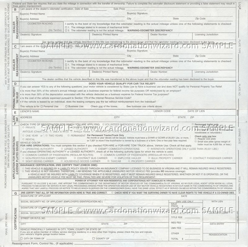 Dmv Title Transfer Form Ri Printable - Printable Forms Free Online