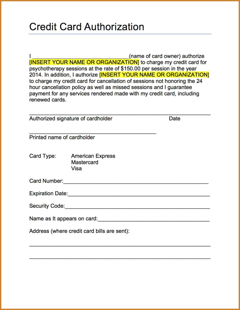 Westpac Credit Card Authorisation Form Erin Anderson s Template